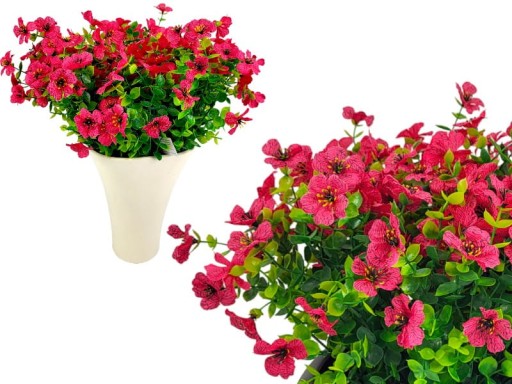 Umelé kvety Petúnie Pelargonium Surfinia na balkónovú terasu 1 ks - svetloružové
