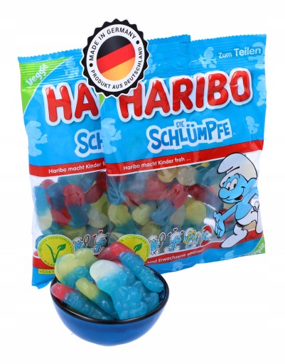 HARIBO Schlumpfe Smurfs Ovocná želé fazuľa 175g DE