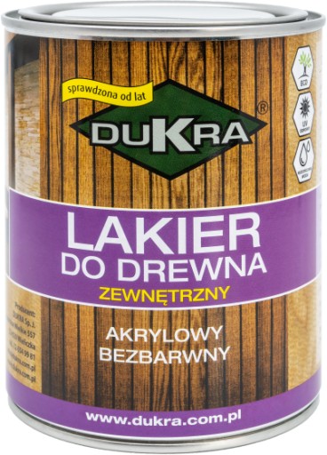 Dukra vonkajší lak na drevo 250ml MAT