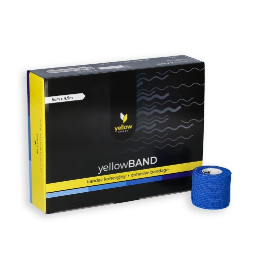 Samolepiaca stabilizačná súdržná bandáž YellowBAND 5cm modrá