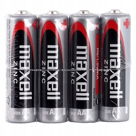 4 x BATÉRIE MAXELL zinok R06 AA 1,5V PRSTOVÉ BATÉRIE