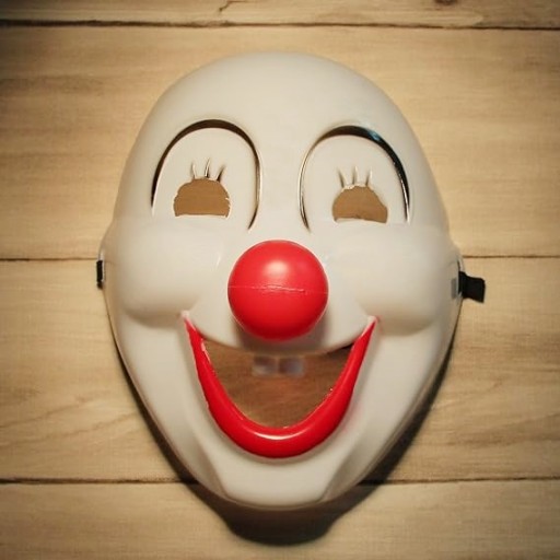 Strašidelný klaun maska klauna HALLOWEEN horor