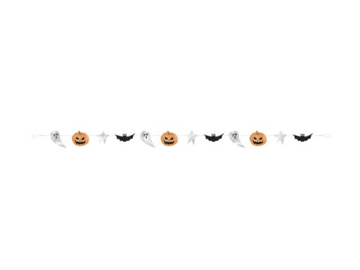 Girlanda Bats Tekvica Halloween Ghosts 259cm