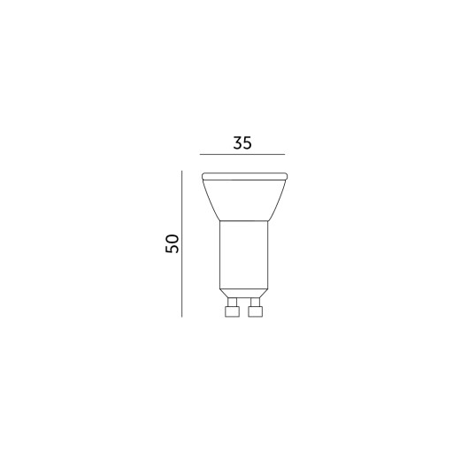 LED žiarovka MR11 4W GU10 WARM WHITE 3000K