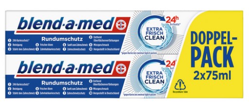 Blend-a-med zubné pasty Doppel-Pack 2x75ml Extra Frisch Clean