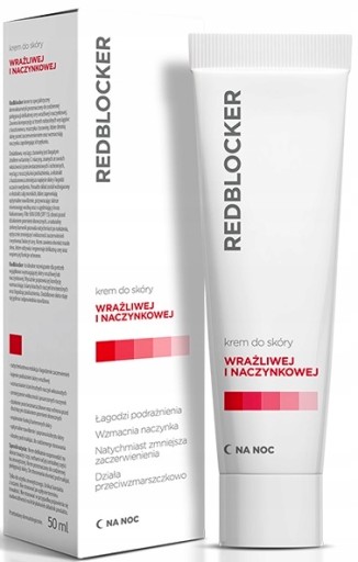RedBlocker Nočný krém na cievnu pokožku 50 ml