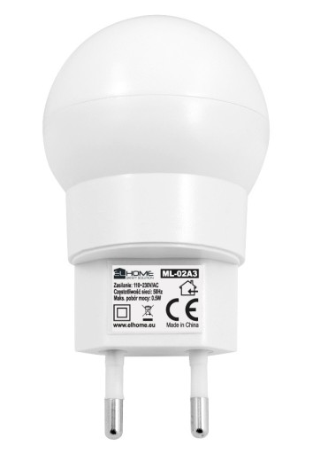 LED nočná lampa pre kontakt DUSK SENSOR