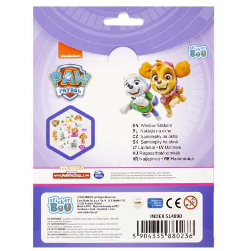 Nálepky PAW PATROL na nalepenie na okno
