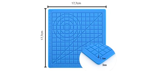 PODLOŽKA PRE 3D ŠABLÓNY PER PRE 3D TLAČIAREŇ SILIKÓNOVÁ PODLOŽKA