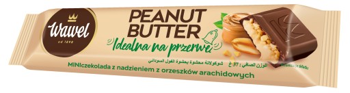 MINI čokoládová tyčinka Arašidové maslo Wawel 37g