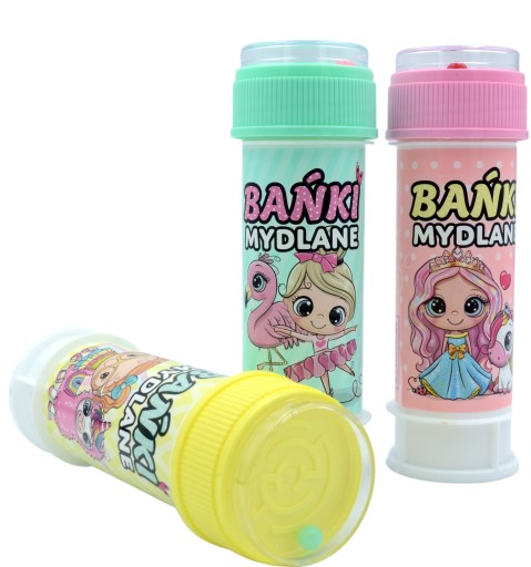 Mydlové bubliny 60 ml 11,5 cm Schéma PASTEL 8922