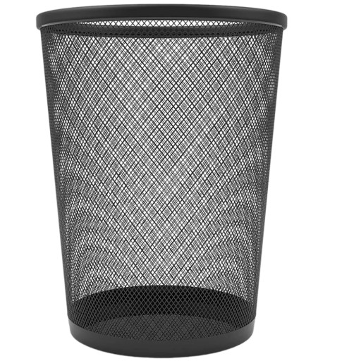 KOVOVÝ KOŠ KANCELÁRSKY PAPIER ČIERNA SIEŤKA CLASSIC 11l
