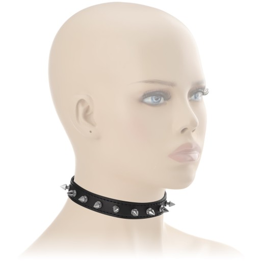 POHLAČNÝ GOLIER S OSTRÝMI, STUDED BDSM CHOKER S ÚPRAVOU OKOLNOSTÍ