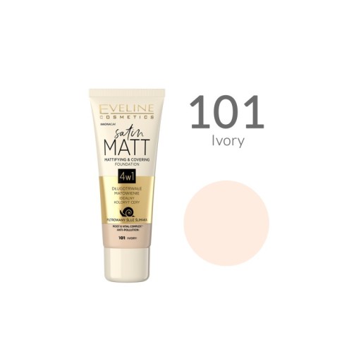 Eveline Satin Matt Foundation 4v1 101