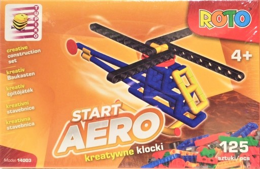 Roto bloky - Štart aero Vrtuľník na montáž POĽSKÝ VÝROBOK