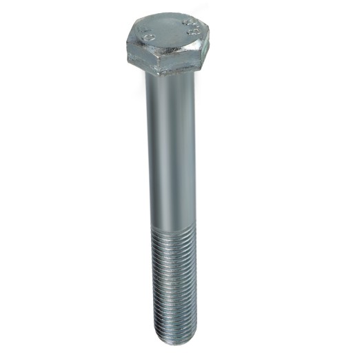 DIN 931 skrutka M20x140 trieda 8,8 pozink. biely