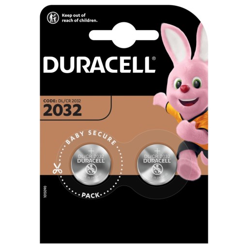 2x DURACELL CR2032 3V LÍTIOVÉ GOMBOKOVÉ BATÉRIE