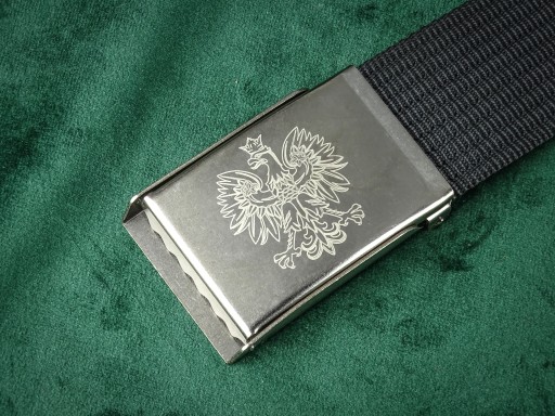 vojenský čierny opasok POLISH EAGLE Pracka