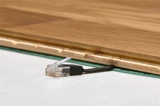 Sieťový prepojovací kábel LAN RJ45 kat.6 plochý U/UTP, tmavohnedý 7 m