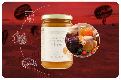 Agrisicilia Marmelade s mandarínkou a kurkumou 360 g
