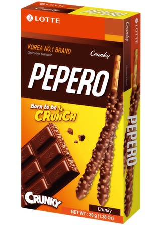 Pepero Crunky s chrumkavou čokoládou 39g LOTTE