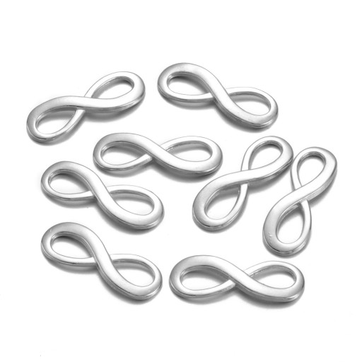Strieborný náhrdelník Infinity Náramok Konektor Infinity 22x8mm 10ks