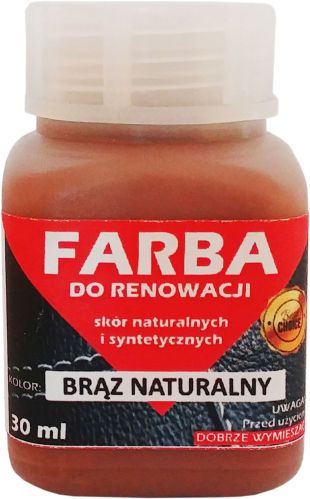 RENOVÁCIA KOŽENÉHO ČALÚNENIA PRÍRODNÁ HNEDÁ FARBA 30ml