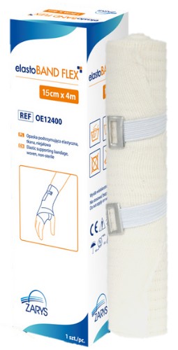 BANDÁŽ ELASTICKÁ SO ZAPÍNANÍM 15cm x 4m 1 ks