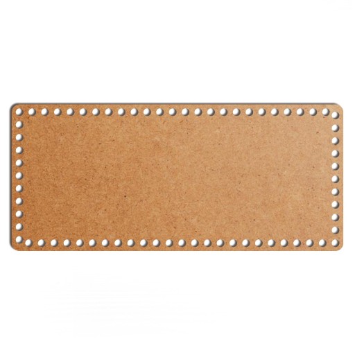 šedý základný košík dno 19x43cm HDF obdĺžnik