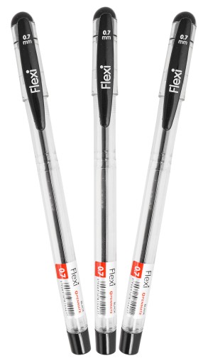 Pero 0,7 mm čierne PENMATE FLEXI 3 ks.