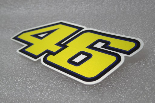 NÁLEPKA VALENTINO ROSSI 46 HONDA MOTO GP 10,1 x 4,3 cm