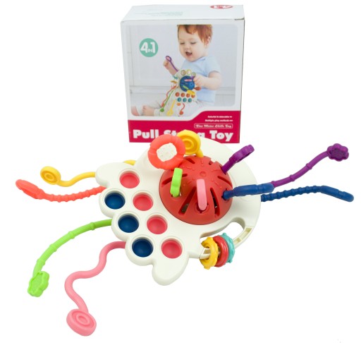 MONTESSORI KRAB SENSORY HRAČKA NA ZÁZNAMKY PRE DOJČATÁ 4V1