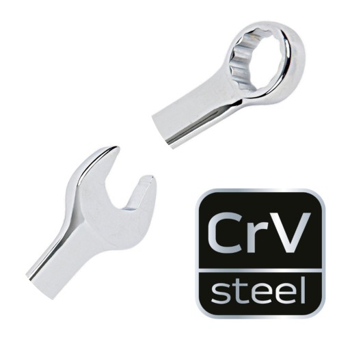 OTVORENÝ KĽÚČ, CHROMOVANÁ CRV PREMIUM OCEL - LEŠENÁ, veľkosť 16