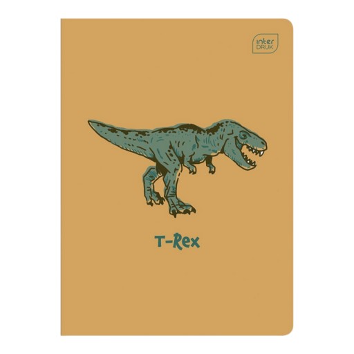 Zápisník A5, 32 štvorcových strán, Dinosaury, interprint