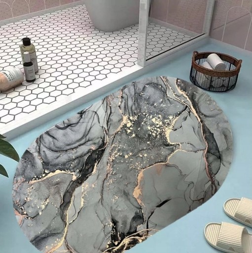 PROTIŠMYKOVÝ MRAMOROVÝ koberček DO KÚPEĽNE POD VAŇOVÝ SPRCHA, MRAMOR MÄKKÝ A PEVNÝ