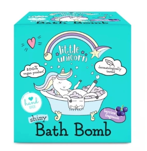 Bomby do kúpeľa Little Unicorn Shiny Jagoda, 165g