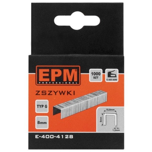 ZOŠÍVAČKY TYP G 1000KS 10,6MM*1,2MM 10MM