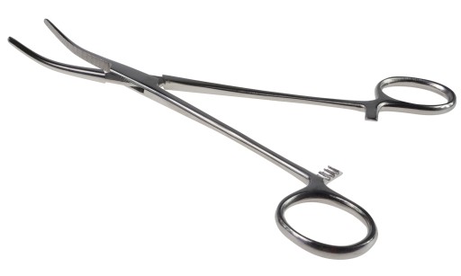 Rybárske kliešte, zakrivené, na odháčiky a odháčiky, 18 cm