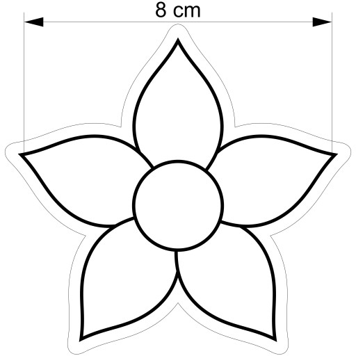 PREMIUM formička Vykrajovač Vykrajovač na perníčky Flower Flower 8cm