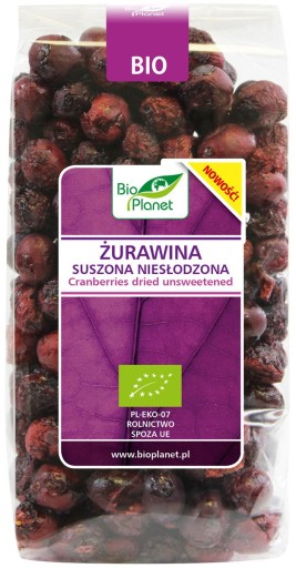 Bio sušené nesladené brusnice 50g Bio Planet