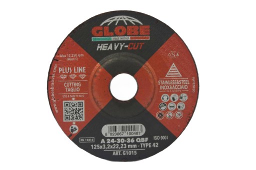 Rezný kotúč GLOBE HeavyCut 125x3,2 INOX
