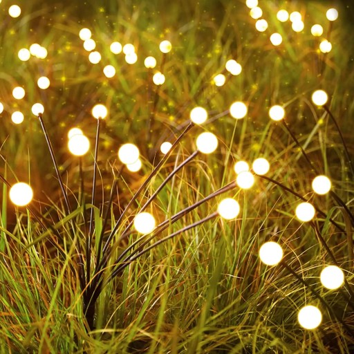 Solárna lampa Púpavové gule Záhradné gule 70cm + Twilight Senzor