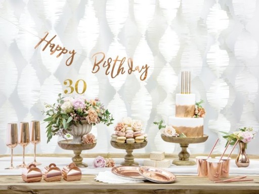 Darčekové krabičky rose gold Wedding 10 ks