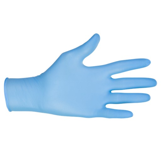 Nitrylex Classic jednorazové nitrilové rukavice bez púdru, modré XL