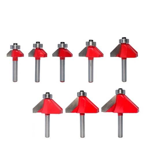 Fréza na drevo na úkosy 45 stupňov, 30,96 mm, stopka 6 mm