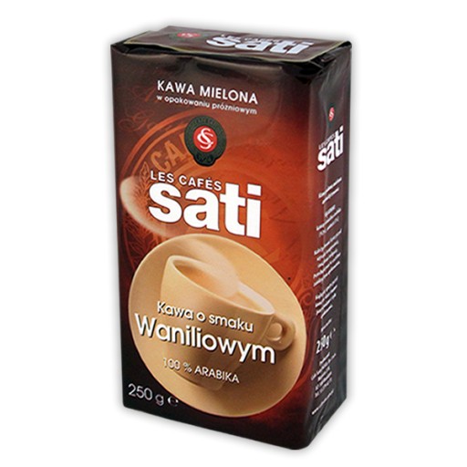 Vrecúško na mletú kávu Sati Vanilka 250g