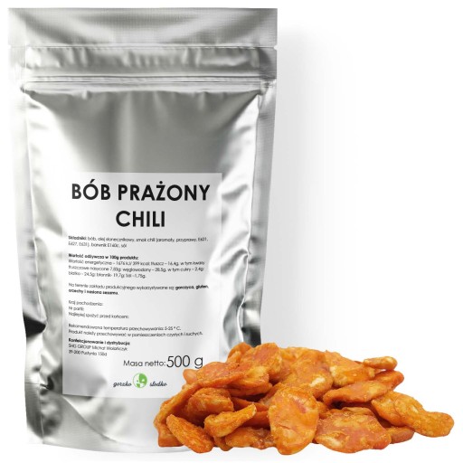 Pečená fazuľa s čili, chrumkavý snack, 500g