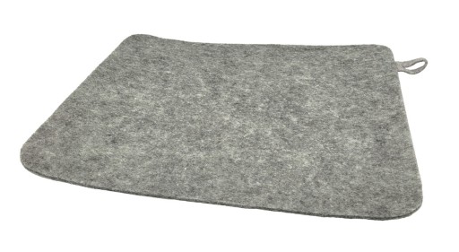 PLSTENÝ KOBEREC DO SAUNY PORJUN PODLOŽKA NA NOHY PODLOŽKA SIVÁ FARBA 40x30