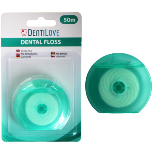 DentiLove Dentálna niť 50m zelená