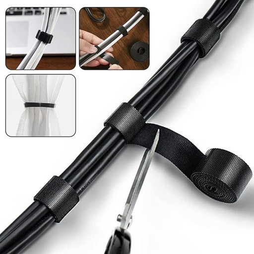 VELCRO OBOJSTRANNÝ VELCRO VELCRO PÁSKA ORGANIZÁTOR NA KÁBLOVÝ PÁS 20 mm - 1 meter NA KÁBLE